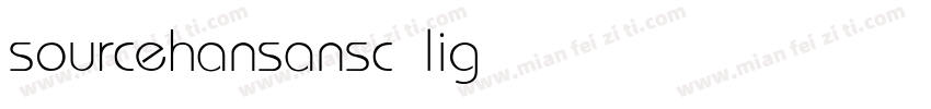 sourcehansansc light字体转换
